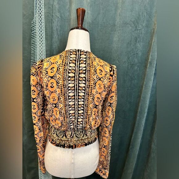 Free People 'Wild and Free' Cropped Blouse – Boho Style, Size S - Picture 4 of 11